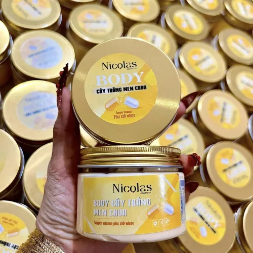 Kem Body Cấy Trắng Men Chua Nicolas Cometic