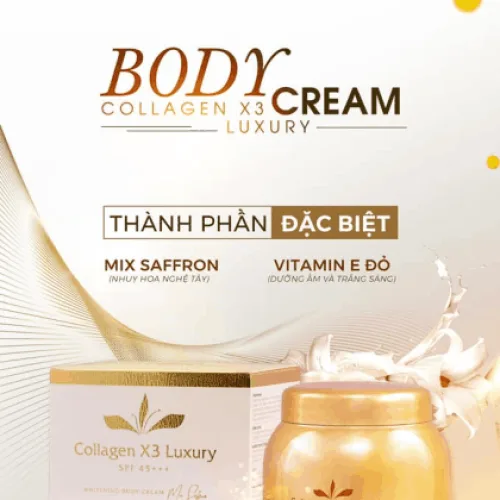 Kem Body Collagen X3 Luxury Mix Saffron Mỹ Phẩm Đông Anh