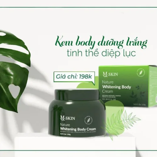 Kem body diệp lục MQskin làm trắng mịn da ngay tức thì