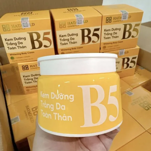 Kem Body Dưỡng Sáng Da B5 Hatagold Cosmetics Màu Kem 100g
