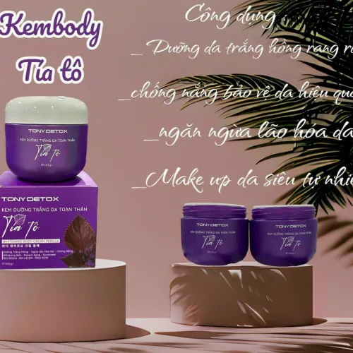Kem body dưỡng trắng da toàn thân Tony Detox Tía Tô
