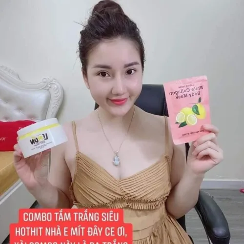 Kem body Lemon xài trắng không em?