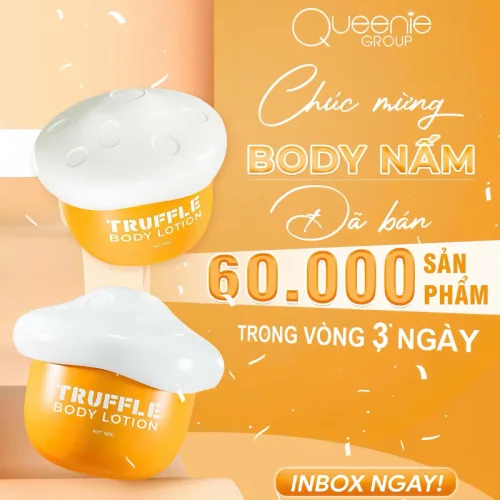 Kem Body Nấm Queenie Skin 180g - Tặng 1 Tẩy Tế Bào Chết Queenie Skin 50g