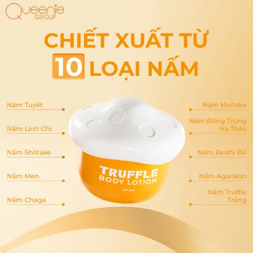 Kem Body Nấm Queenie Skin 180g - Tặng 1 Tẩy Tế Bào Chết Queenie Skin 50g