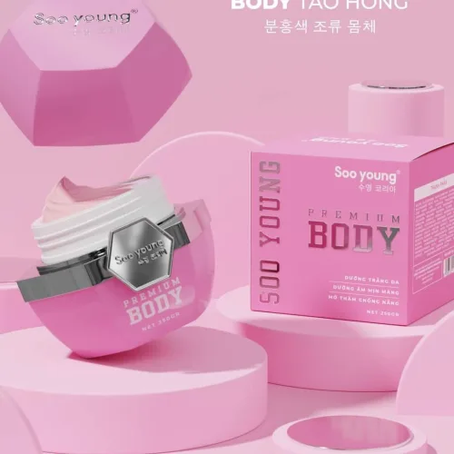 Kem Body Tảo Hồng Soo Young Giúp da sáng mịn đều màu
