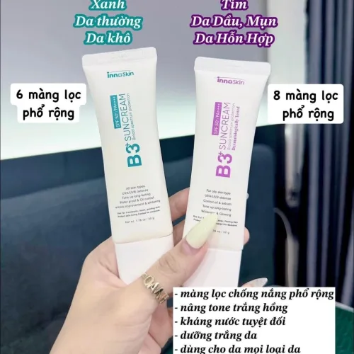 Kem chống nắng B3 InnoSkin on top hot nhất tiktok