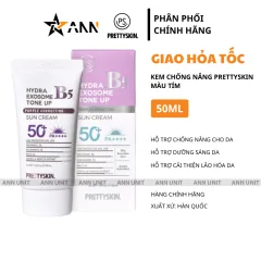 Kem Chống Nắng B5 PrettySkin 50ml Màu Tím - Hỗ Trợ Chống Nắng Dưỡng Sáng Cải Thiện Lão Hóa Da