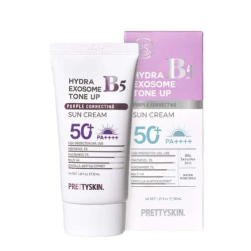 Kem Chống Nắng B5 PrettySkin 50ml Màu Tím - Hỗ Trợ Chống Nắng Dưỡng Sáng Cải Thiện Lão Hóa Da