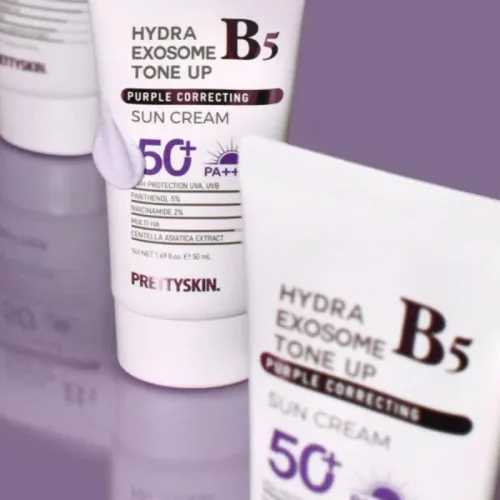 Kem Chống Nắng B5 PrettySkin 50ml Màu Tím - Hỗ Trợ Chống Nắng Dưỡng Sáng Cải Thiện Lão Hóa Da