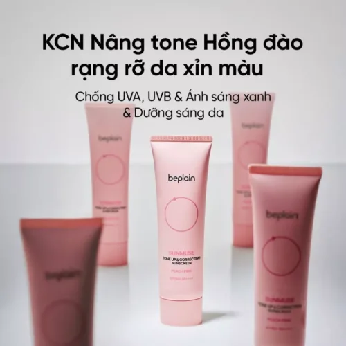 Kem Chống Nắng Beplain Sunmuse Tone Up Màu Hồng Dâu 50ml