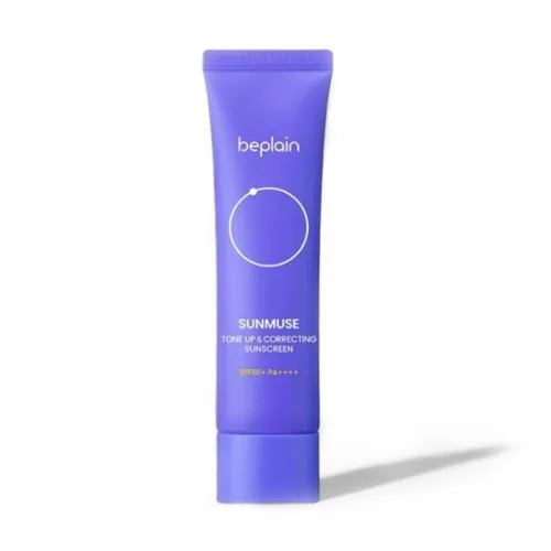 Kem Chống Nắng Beplain Sunmuse Tone Up Màu Tím Đậm - Dành Cho Da Dầu Xỉn Màu 50ml