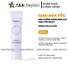 Kem Chống Nắng Beplain Sunmuse Tone Up Màu Tím Nhạt - Dành Cho Da Dầu 50ml
