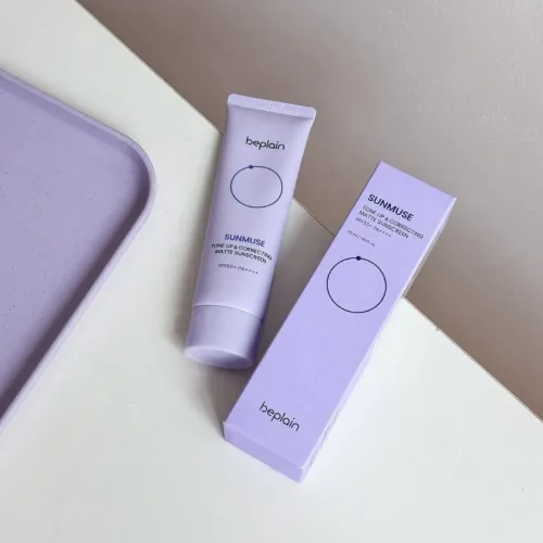 Kem Chống Nắng Beplain Sunmuse Tone Up Màu Tím Nhạt - Dành Cho Da Dầu 50ml