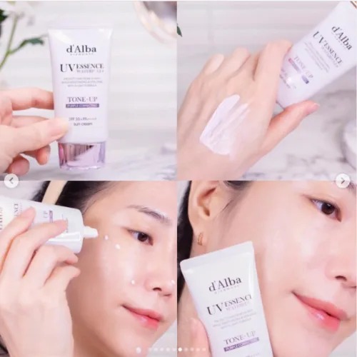 Kem chống nắng d'Alba đã đỉnh rồi, kem chống nắng d'Alba Tone-Up tím còn đỉnh hơn