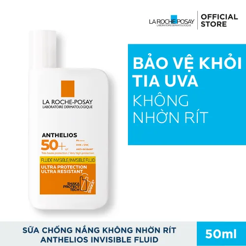 Kem chống nắng dạng sữa La Roche-Posay Anthelios Shaka Fluid SPF 50+ 50ml chính hãng