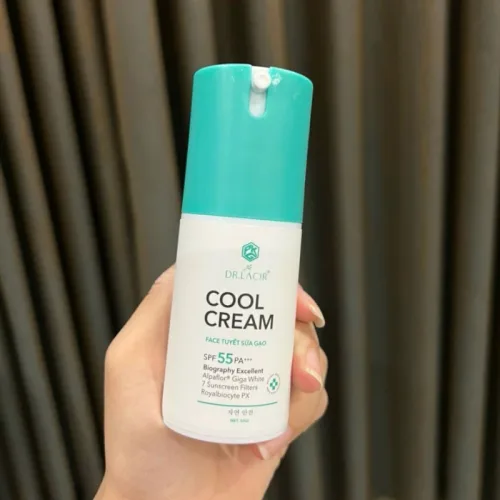 Kem Chống Nắng Dr Lacir Cool Cream Face Tuyết Sữa Gạo Dưỡng Trắng Da Ban Ngày 50g