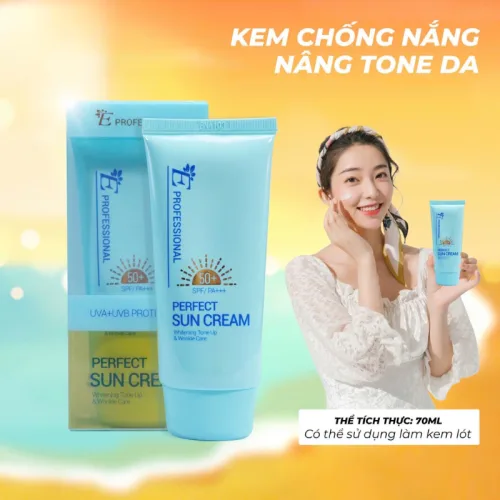 Kem Chống Nắng Embisu 50+ Spf/Pa+++ Hàn Quốc 70ml - Hỗ Trợ Bảo Vệ Da Nâng Tone Nhẹ