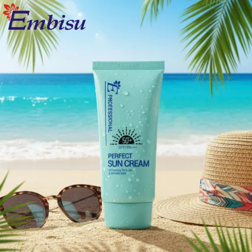 Kem Chống Nắng Embisu 50+ Spf/Pa+++ Hàn Quốc 70ml - Hỗ Trợ Bảo Vệ Da Nâng Tone Nhẹ