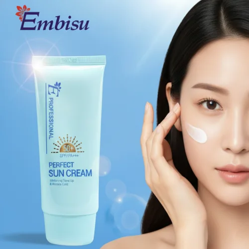 Kem Chống Nắng Embisu 50+ Spf/Pa+++ Hàn Quốc 70ml - Hỗ Trợ Bảo Vệ Da Nâng Tone Nhẹ