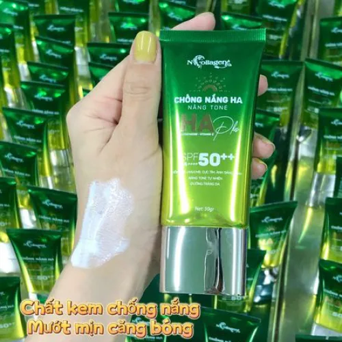 Kem Chống Nắng HA Plus N Collagen Nâng Tone