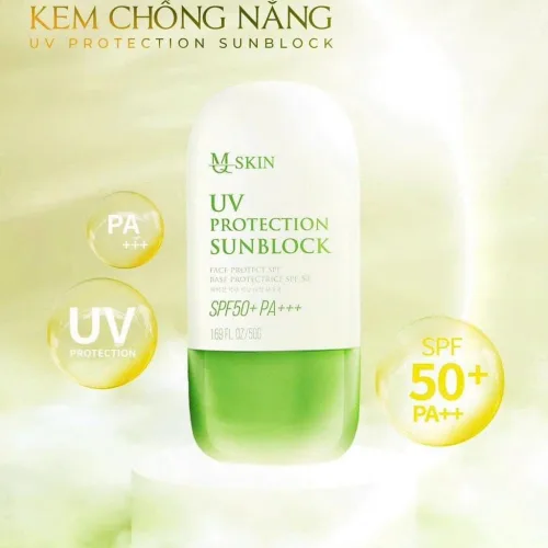 Kem Chống Nắng MQ Skin Phiên Bản Mới Mùa này chăm da cứ phải ưu tiên chống nắng hàng đầu nhé các nàng yêu