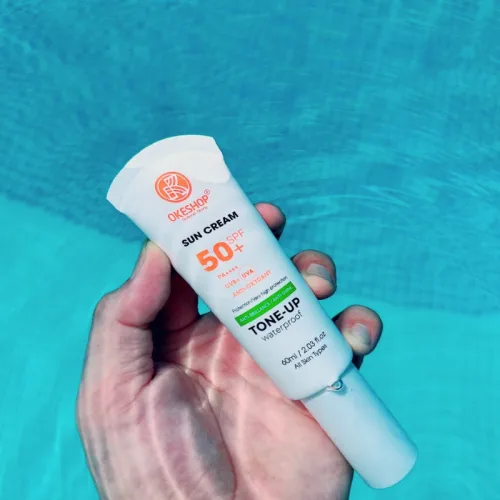Kem Chống Nắng Okeshop Natural Story Sun Cream 50+ Spf Tone Up Waterproof Đài Loan 60ml
