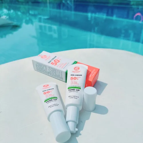 Kem Chống Nắng Okeshop Natural Story Sun Cream 50+ Spf Tone Up Waterproof Đài Loan 60ml