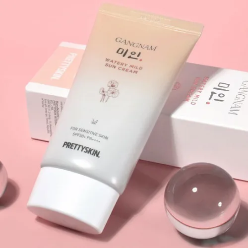 kem chống nắng Pretty Skin Gangnam Watery Mild Sun Cream