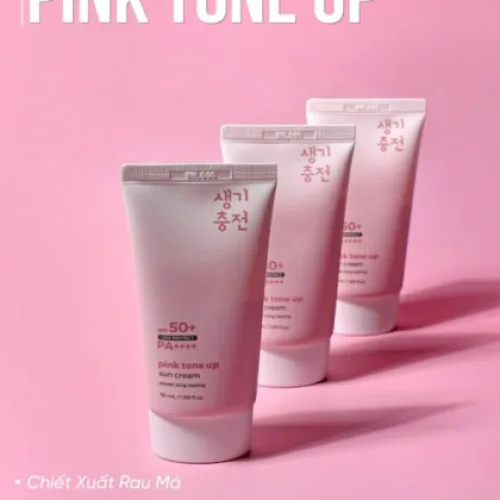 Kem Chống Nắng PrettySkin Pink Tone Up Nâng Tone Trắng Hồng