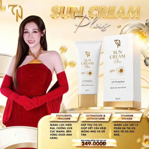 Kem Chống Nắng Plus TN Collagen X3 Mỹ Phẩm Đông Anh 20ml - Phiên Bản Mới