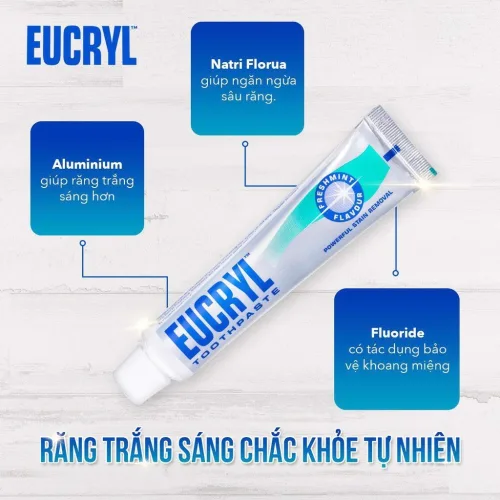 Kem Đánh Răng Giảm Hôi Miệng Eucryl Toothpaste 50ml Của Anh