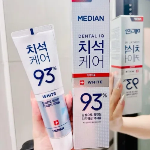 Kem Đánh Răng Median Màu Trắng  Dental IQ 93% 120g  hương chanh bạc hà hoa cỏ