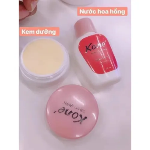 Bộ Kem Dưỡng Kone 4g & Nước Hoa Hồng Kone 25ml Hàng Chính Hãng