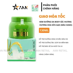 Kem Dưỡng Da Body Sắc Hương Hương Hoa Sữa Gạo - Hộp Màu Xanh 130ml