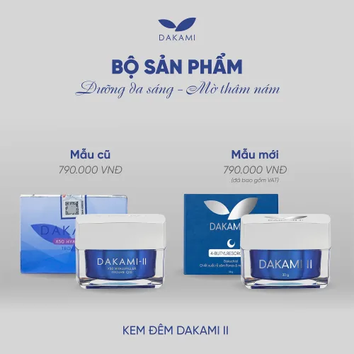 Kem Face Dakami II 30g Ban Đêm Phiên Bản Mới