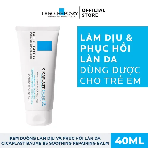 Kem Dưỡng Da La Roche Posay Làm Dịu Hỗ Trợ Phục Hồi Da 40ml Hàng Công Ty Có Tem Phụ