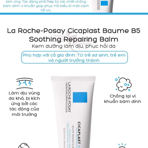 Kem Dưỡng Da La Roche Posay Làm Dịu Hỗ Trợ Phục Hồi Da 40ml Hàng Công Ty Có Tem Phụ