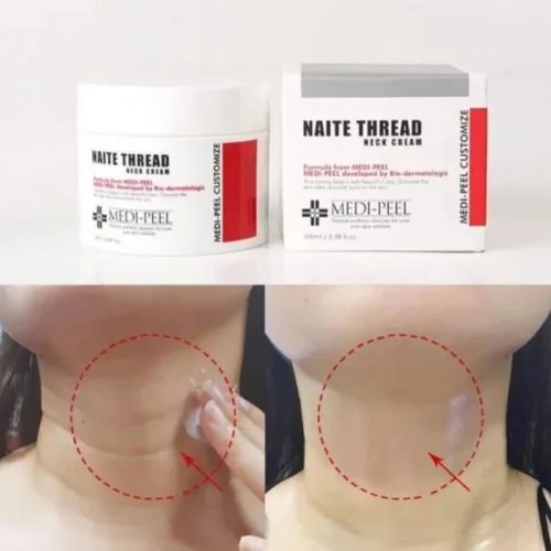 Kem Dưỡng Giảm Nhăn Vùng Cổ Medipeel Collagen Naite Thread Neck Cream 100ml - Hàng Xách Tay