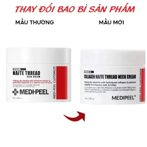 Kem Dưỡng Giảm Nhăn Vùng Cổ Medipeel Collagen Naite Thread Neck Cream 100ml - Hàng Xách Tay