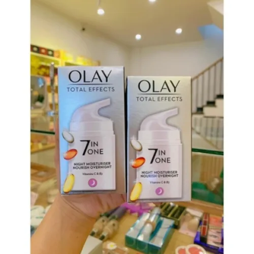 Kem Dưỡng Olay Total Effects 7 in 1 Ban Đêm 50ml Giảm và làm mờ vết nhăn