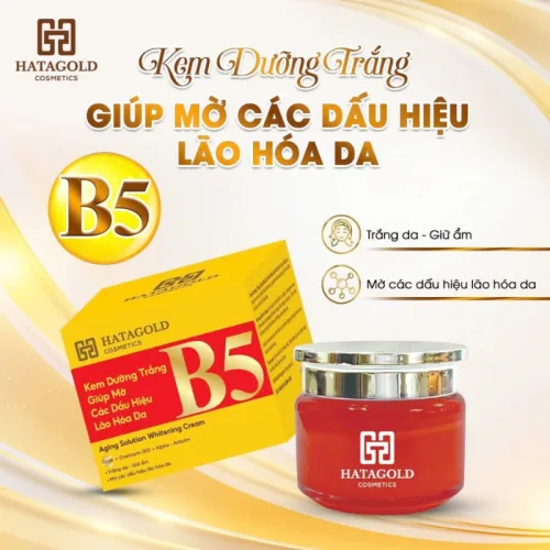 Kem Dưỡng Sáng Da B5 Hatagold Cosmetics Màu Đỏ10g