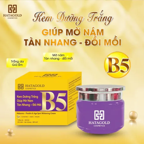 Kem Dưỡng Sáng Da B5 Hatagold Cosmetics Màu Tím 10g