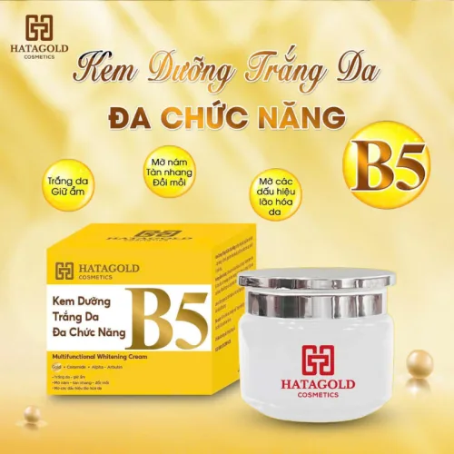 Kem Dưỡng Sáng Da B5 Hatagold Cosmetics Màu Trắng 10g