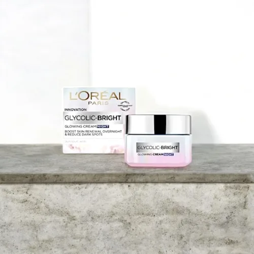 Kem Dưỡng Trắng Da Loreal Paris Ban Đêm Glycolic-Bright Glowing Cream Night 50ml Loreal