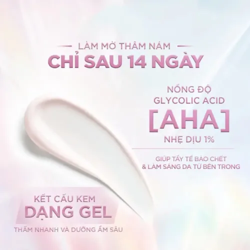 Kem Dưỡng Trắng Da Loreal Paris Ban Ngày Glycolic-Bright Glowing Cream Day SPF 17 50ml