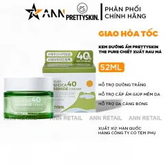 Kem Dưỡng Trắng Da Prettyskin The Pure Chiết Xuất Rau Má Ceramide Cream 52ml