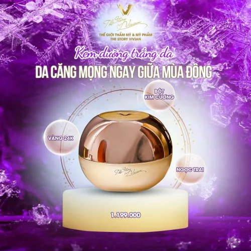 Kem dưỡng trắng da The Story Vivian hủ vàng