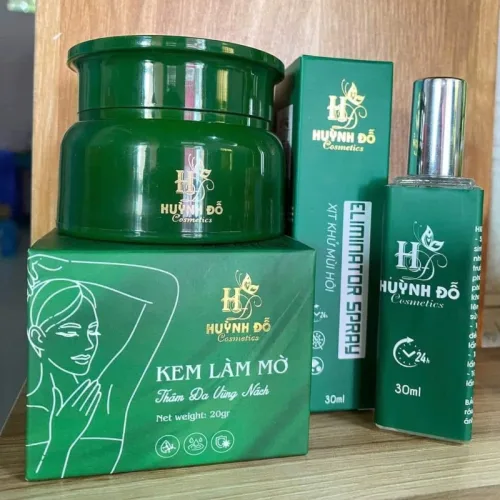 Kem Dưỡng Trắng Nách Huỳnh Đỗ Cosmetics 20g - Tặng 1 Chai Xịt Khử Mùi Hôi 30ml