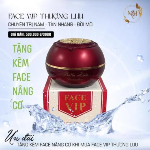 Kem Face Balla Luta VIP Đỏ Thượng Lưu 30g  cải tiến Mới chiết xuất từ đương qui Nhật Bản