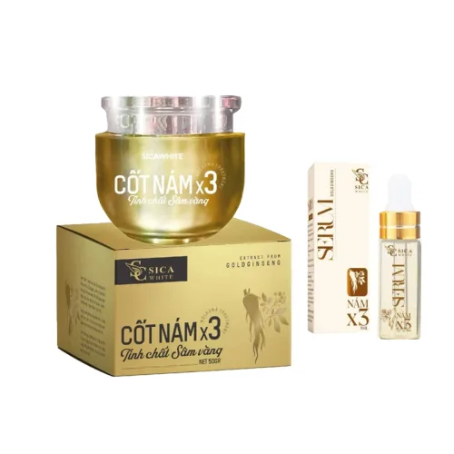 Kem Face Cốt Nám X3 Sica White Tinh Chất Sâm Vàng 30gr